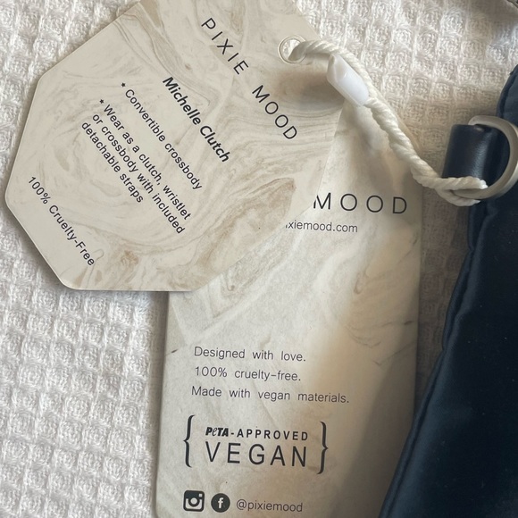 Pixie Mood Blue Satin Crossbody NWT - Picture 5 of 9